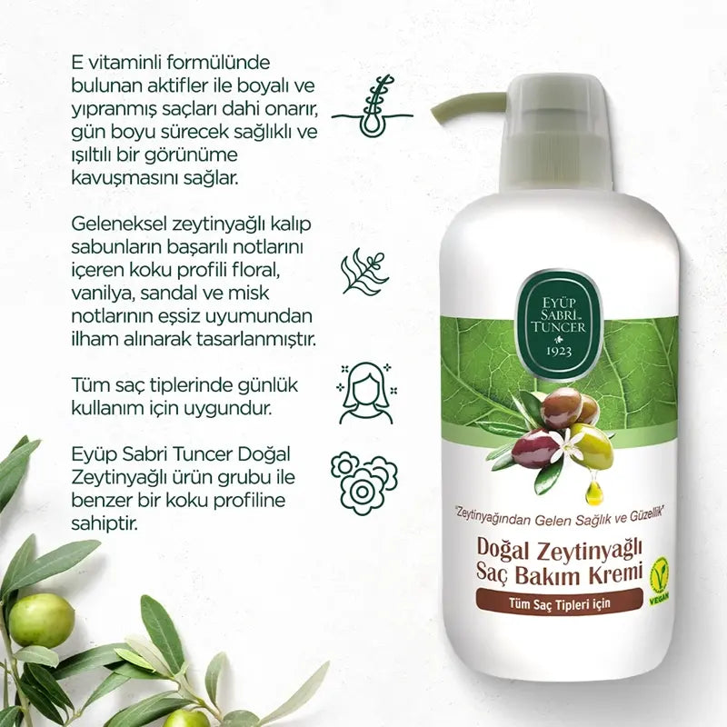 Eyup Sabri Tuncer Olive Oil Conditioner for Soft Hair 600ml