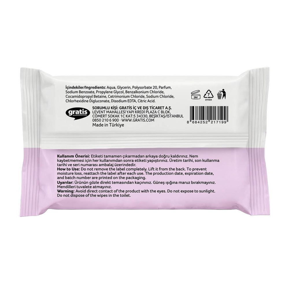 Benri Mini Wet Pocket Tissues Refreshing Clean 8 Count