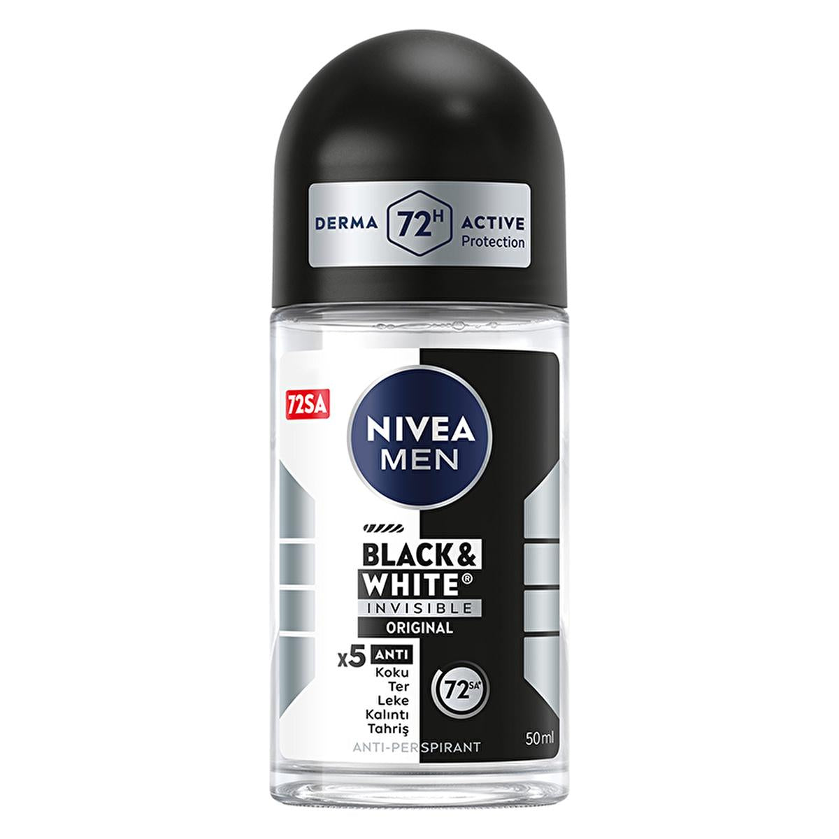 Nivea Men Black & White Invisible Roll-on Deodorant, Deodorant for men 72-hour protection, Nivea Men deodorant product image Nivea Men Black & White Invisible Roll-on Deodorant - 72-Hour Protection for Men | 1.69 fl oz Nivea Men Black & White Invisible Deodorant 1.69 fl oz nivea, men-deodorant, invisible-deodorant, antiperspirant, black-white-deodorant, 72-hour-protection, roll-on-deodorant, mens-grooming, personal-care, ai-generated