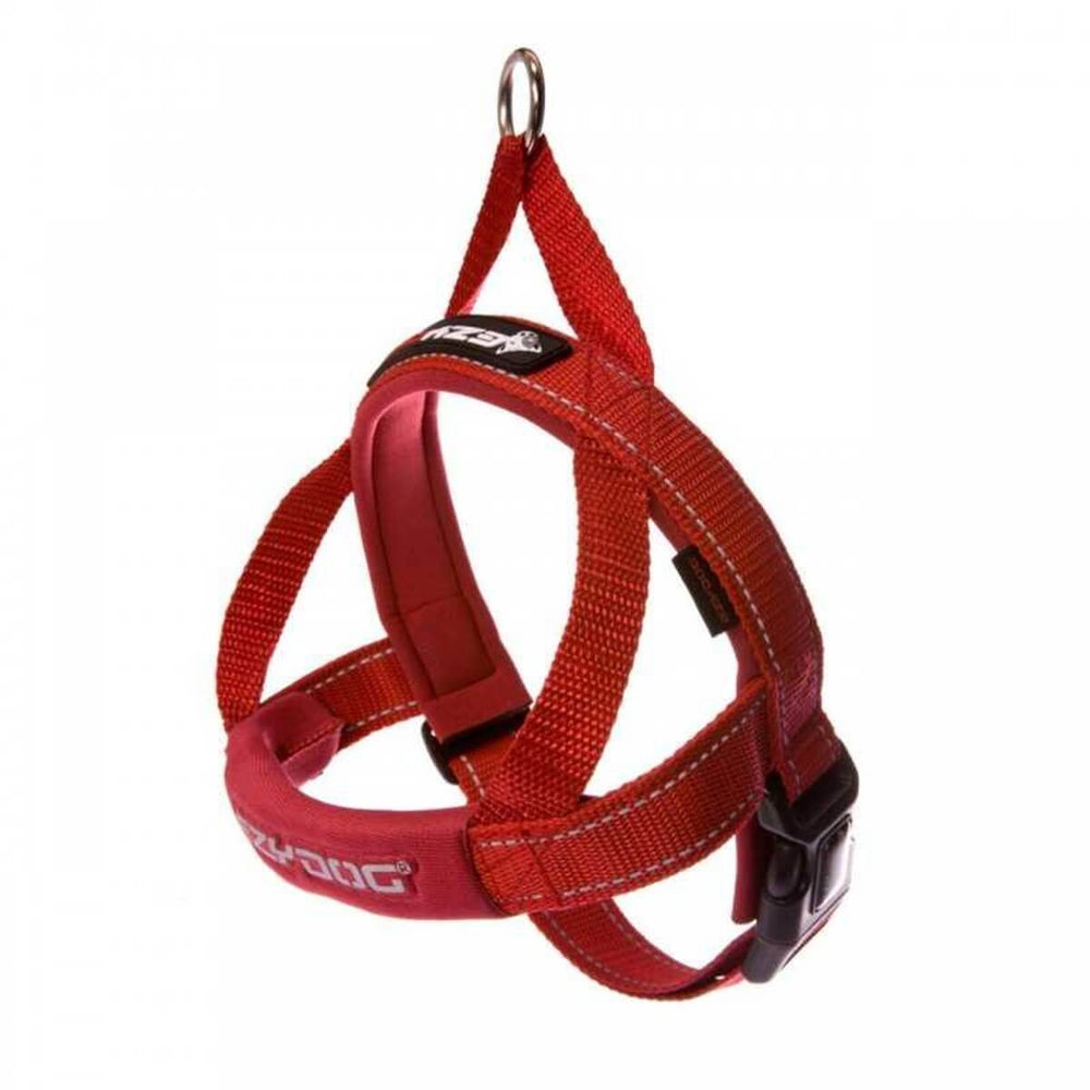 EzyDog Quick Fit Dog Harness Padded Reflective Red XX-Small