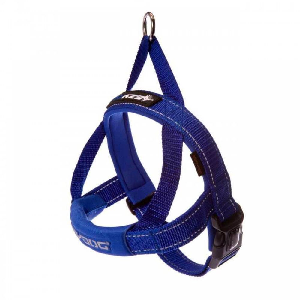 EzyDog Quick Fit Dog Harness Padded Comfort Blue XX Small