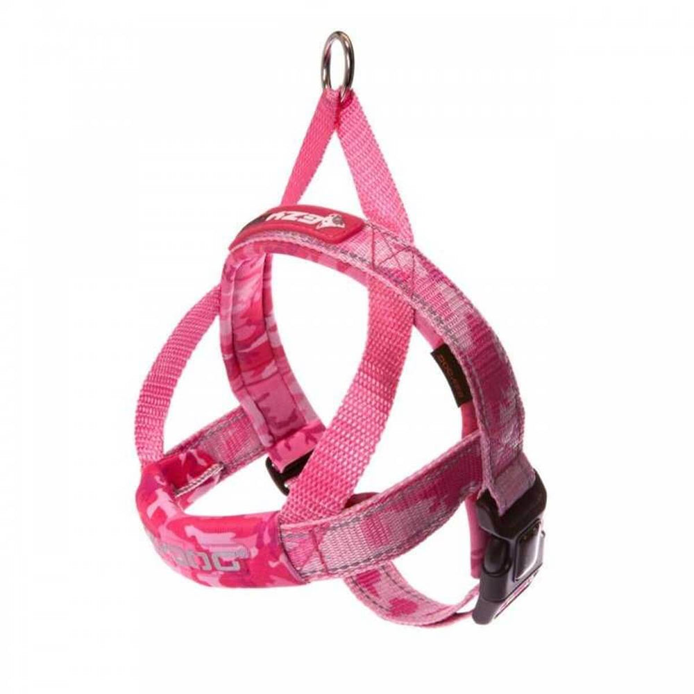 EzyDog Quick Fit Dog Harness Padded Reflective Pink XX Small
