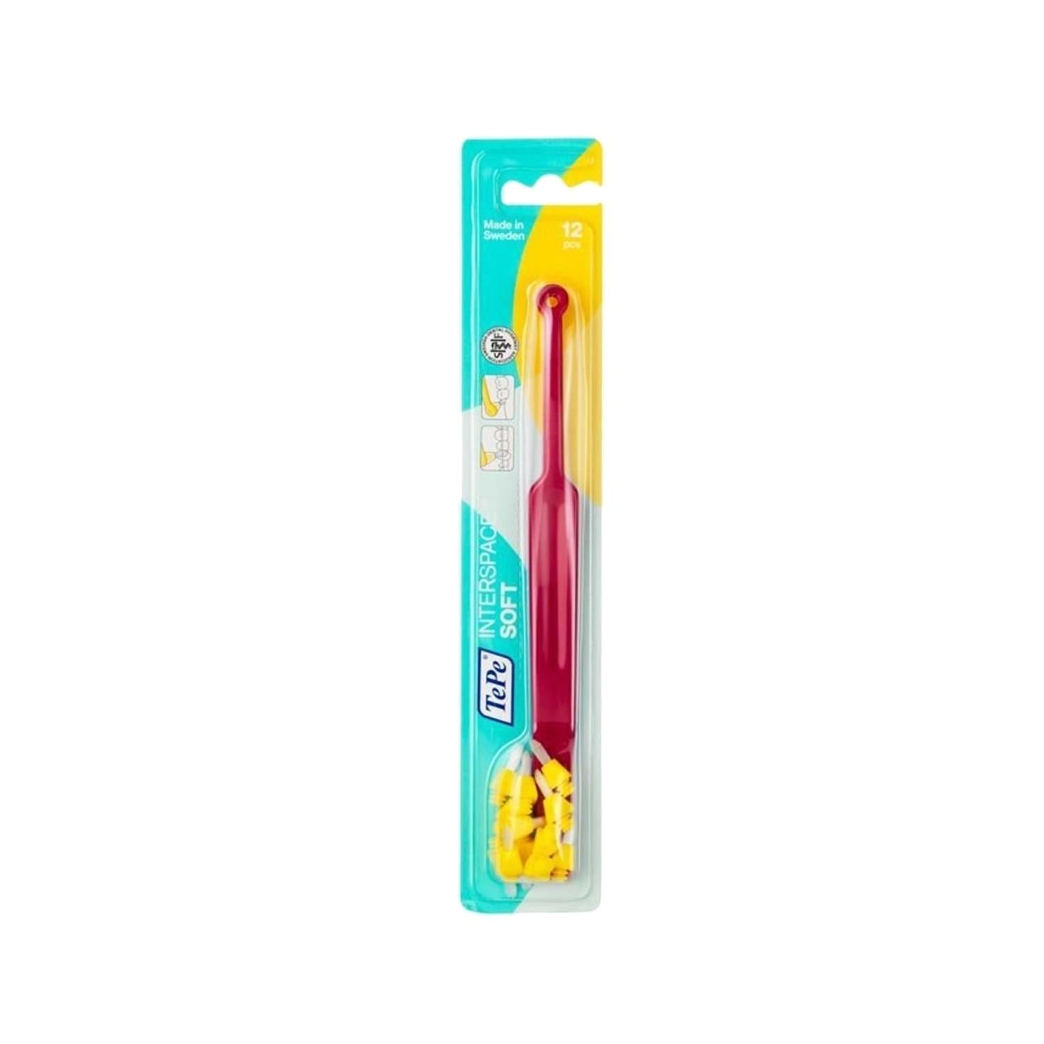 Tepe Interspace Soft Red Toothbrush for Effective Interdental Cleaning - Manual, Soft Bristle, Compact Head Tepe Interspace Soft Red Toothbrush - Manual Interdental Cleaning interdental toothbrush, soft bristle toothbrush, manual toothbrush, Tepe Interspace, oral hygiene tool, dental care, oral health, gum care, interdental cleaning, toothbrush, red toothbrush, compact head toothbrush, manual oral care