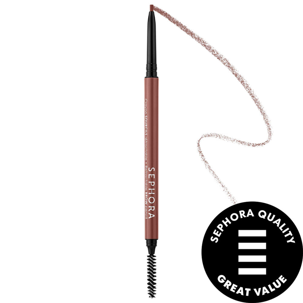 Retractable Eyebrow Pencil - Waterproof, Precise Definition & Long-Lasting Retractable Eyebrow Pencil - Waterproof & Precise waterproof eyebrow pencil, retractable brow pencil, precise eyebrow definition, long-lasting brow makeup, natural-looking eyebrow enhancement, eyebrow makeup, brow pencil, cosmetic, makeup, beauty, grooming, brow grooming, brow care