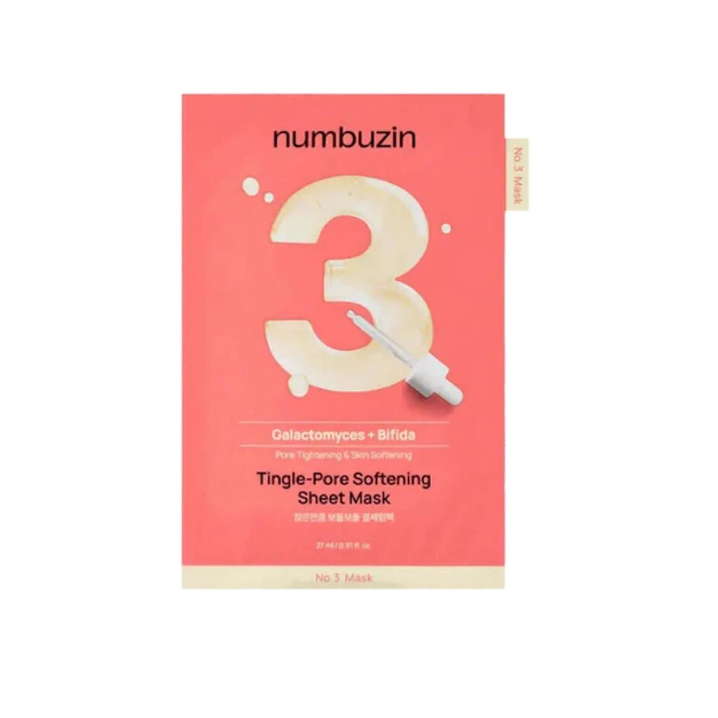 Numbuzin No.3 Tinglepore Softening Sheet Mask 1 Count