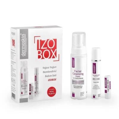 dermoskin izobox oil-free moisture care set, dermoskin facial cleansing foam, dermoskin oil-free moisturizing cream, dermoskin moisturizing lip stick Dermoskin Izobox Oil-Free Intensive Moisture Care Set | Acne Treatment Dermoskin Oil-Free Moisture Care Set for Acne Treatment dermoskin, oil-free, moisture-care, acne-treatment, teenagers, adults, hydration, skin-cleanser, lip-care, ai-generated