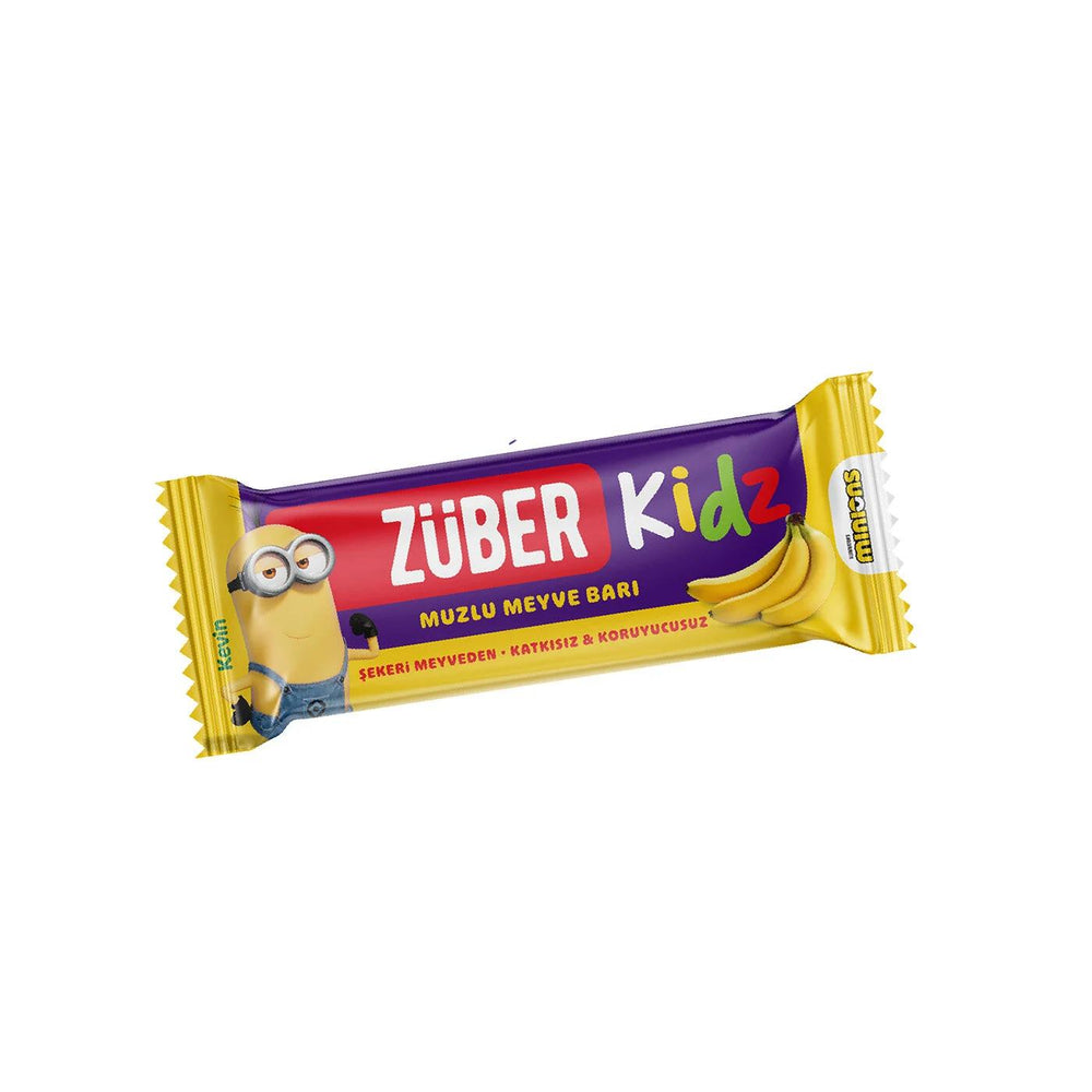 Zuber Kidz Banana Fruit Bar Healthy Kids Snack 25g