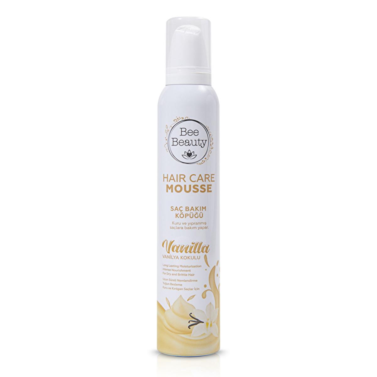Bee Beauty Hair Care Mousse - Vanilla Scented, Conditioning, Damage Repair - 6.76 fl oz Bee Beauty Hair Care Mousse - Vanilla Scented Conditioning hair care mousse, vanilla scented hair product, conditioning hair treatment, damage repair hair care, leave-in hair mousse, hair care, hair mousse, vanilla scent, conditioning treatment, hair repair, easy hair management, fragrant hair products