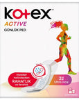 Kotex Active Ultra Thin Daily Liners 32 Count