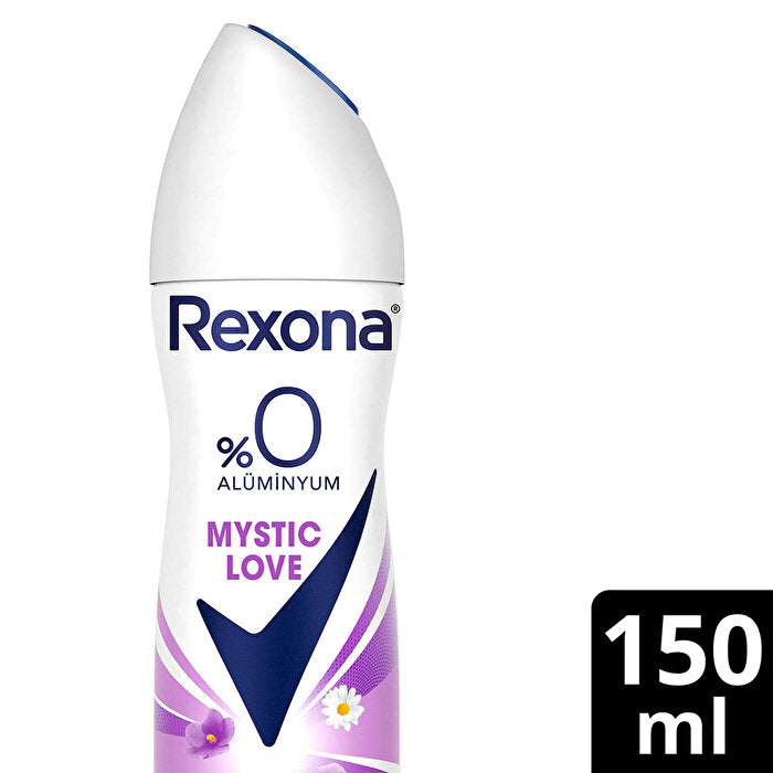 Rexona Women's Spray Deodorant 0% Aluminum - Mystic Love 150ml | Long-Lasting Protection