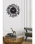 Muyika 41x41cm Modern Metal Silent Wall Clock - Large Decorative Timepiece for Home - view 7