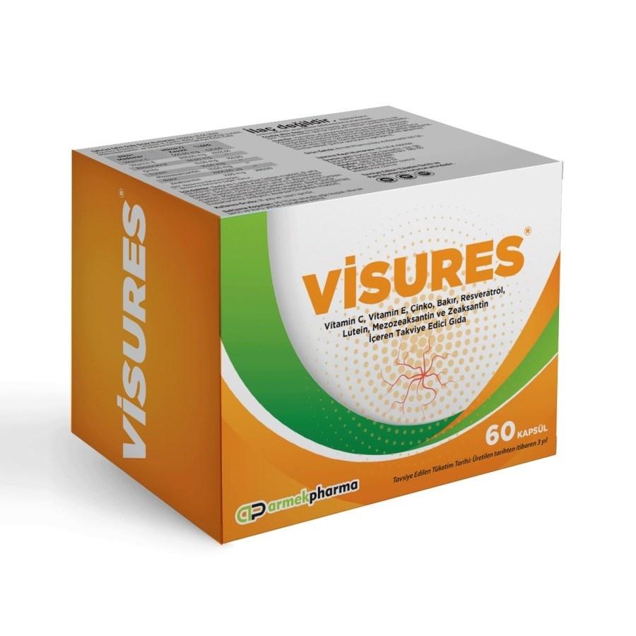 Visures Dietary Supplement for Eye Support 60 Capsules