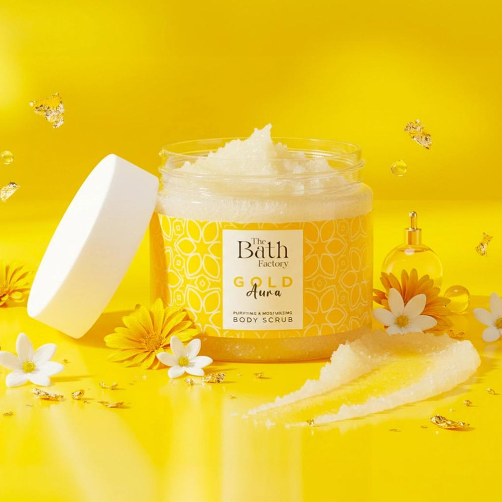The Bath Factory Gold Aura Body Scrub 300g