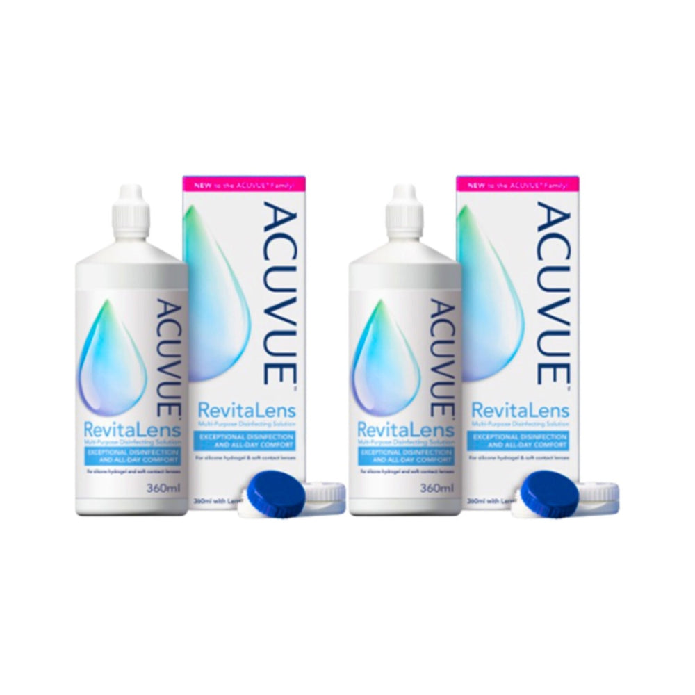 ACUVUE RevitaLens Multi-Purpose Disinfecting Solution 360ml (Pack Of 2) - Hygiene Products