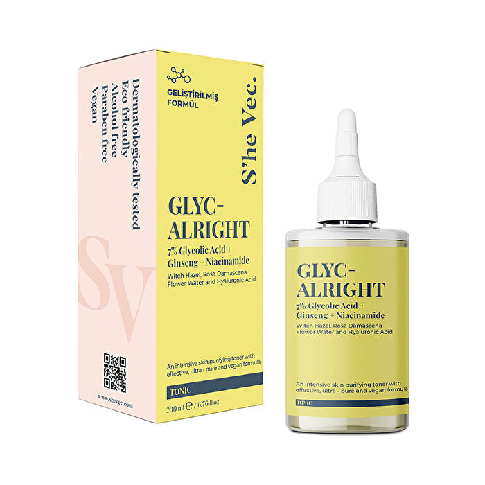 Glyc-Alright Pore Tightening Toner 200ML - For All Skin Types | S'he Vec. - Toner