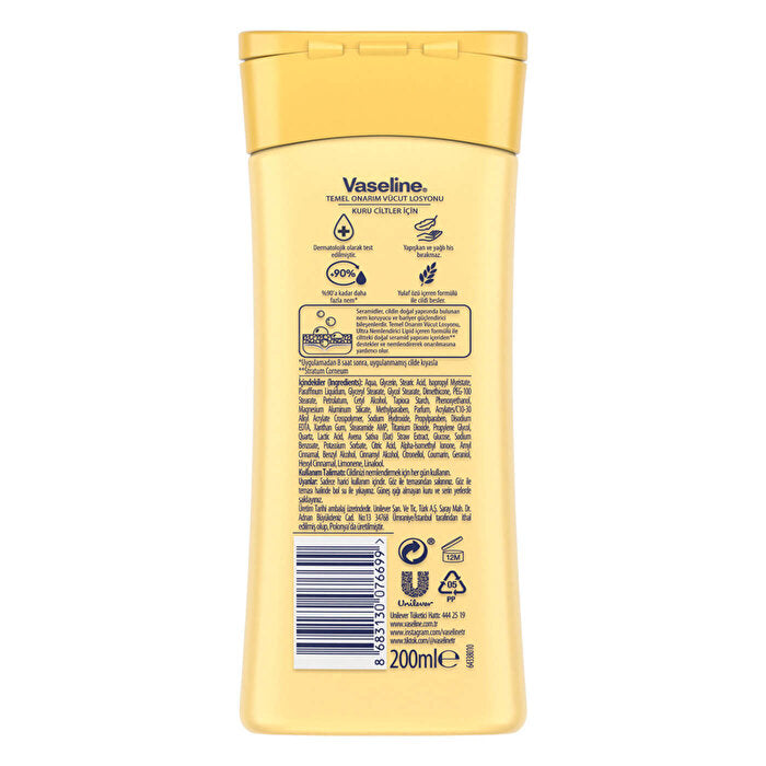 Vaseline Body Lotion Daily Repair for Dry Skin 200ml - Moisturizing Formula