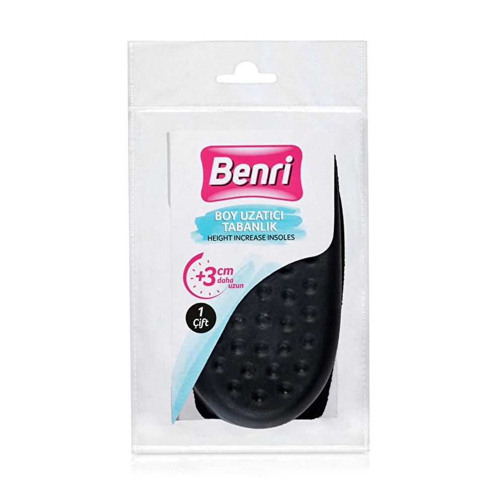 Benri Height Increasing Shoe Insoles for Men & Women +3 cm