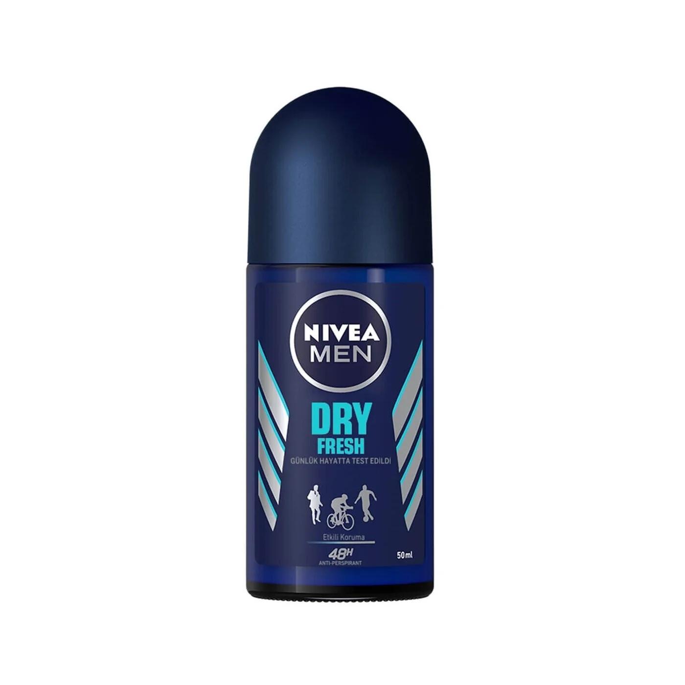 Nivea Men Dry Fresh Roll-On Deodorant for Men - Long Lasting Freshness &amp; Dryness