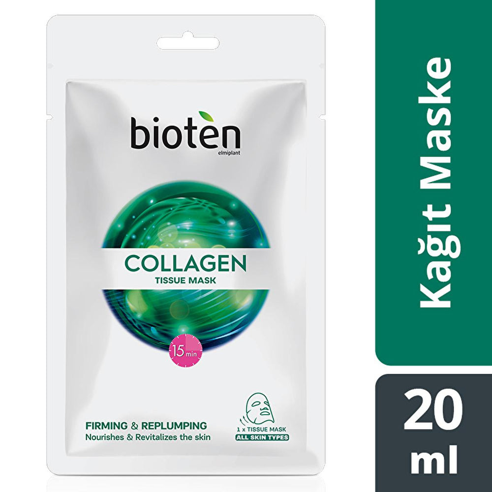 Bioten Collagen Face Mask - Anti-Aging, Moisturizing Sheet Mask for All Skin Types, Dermatologically Tested, - Face Mask