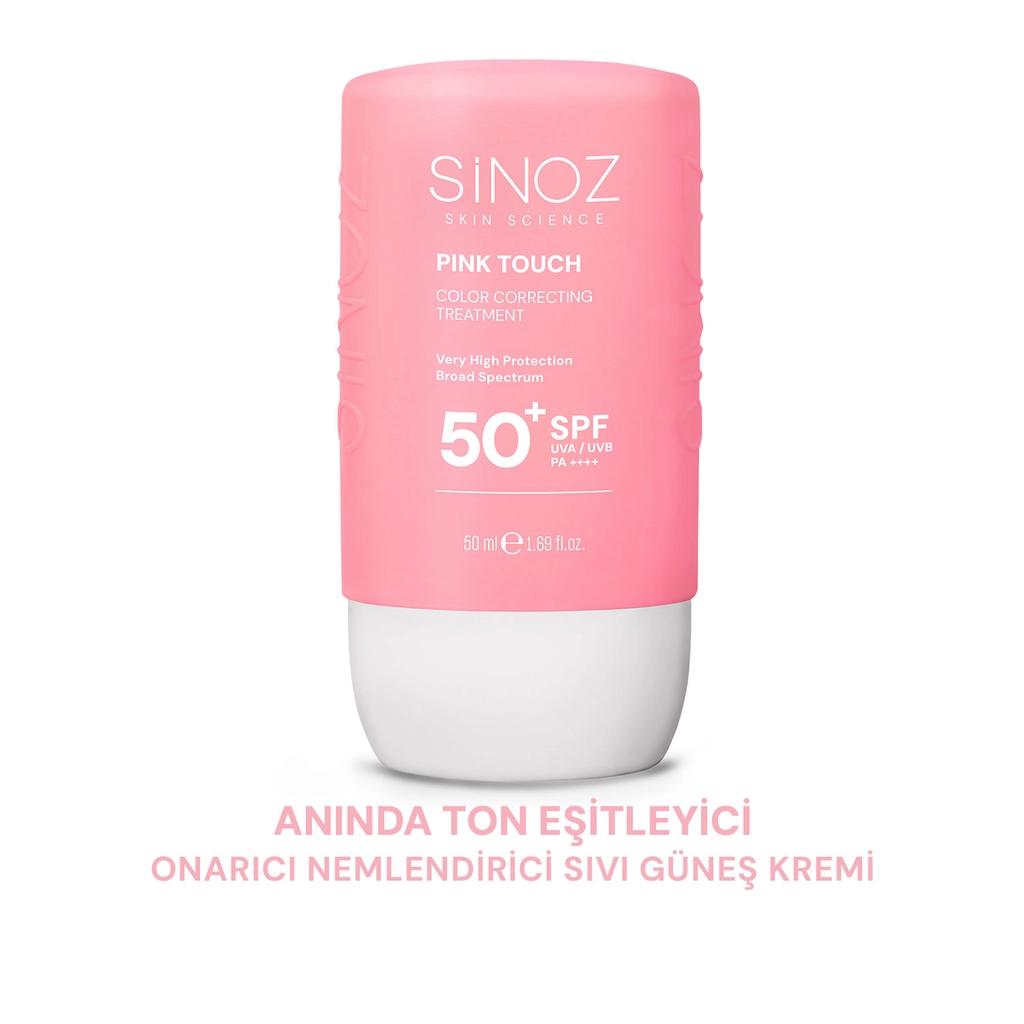Sinoz Pink Touch Tone-Evening Pink Sunscreen SPF50+ 50ml