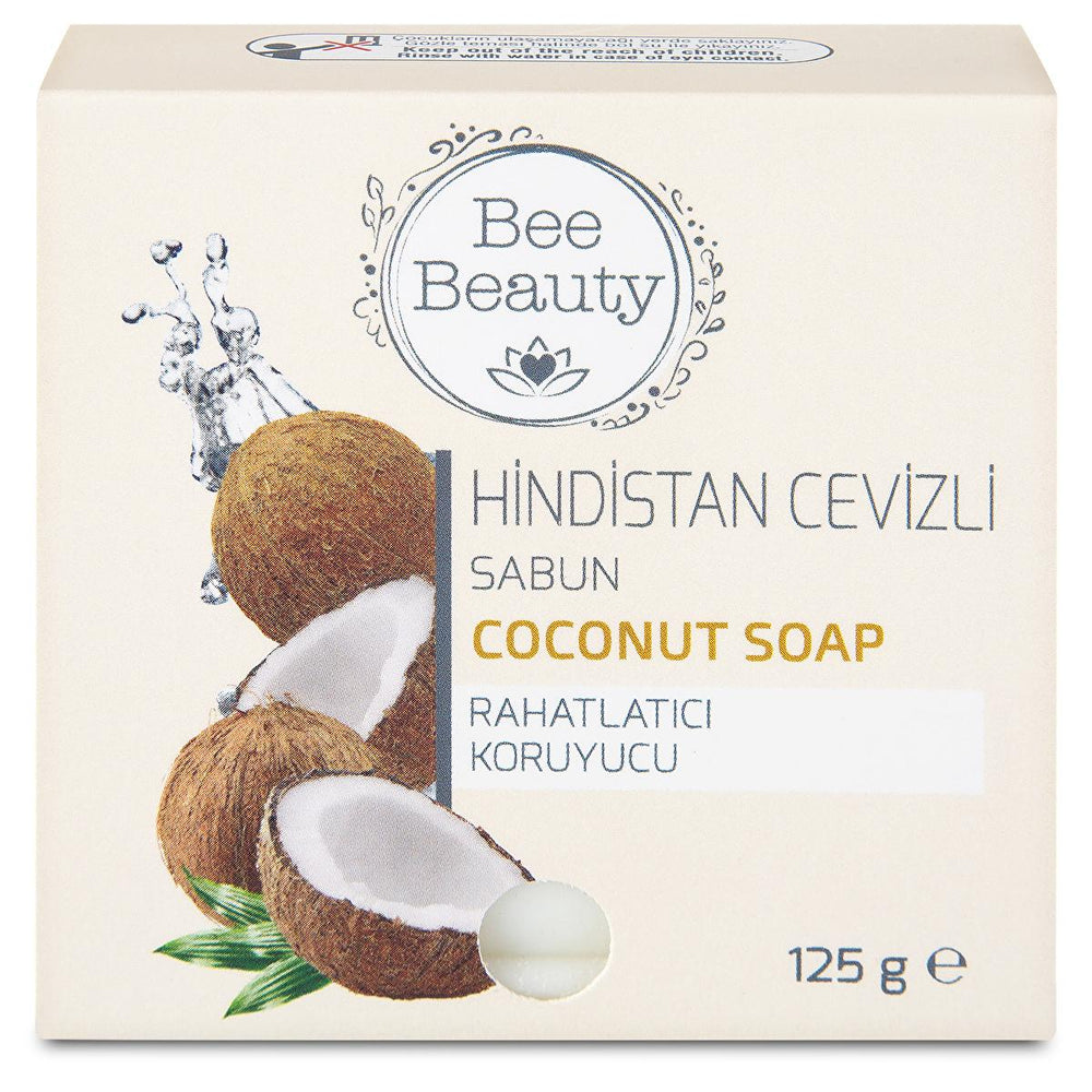 Bee Beauty Coconut Soap for Skin Care - Natural Moisturizing Soap with Coconut Oil Benefits - Soap