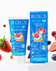 Rocs Kids Fruit Cone Toothpaste for Ages 3-7 45g