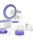 Lansinoh Compact Single Electric Breast Pump - Portable, Adjustable Vacuum, Rechargeable - Baby Care