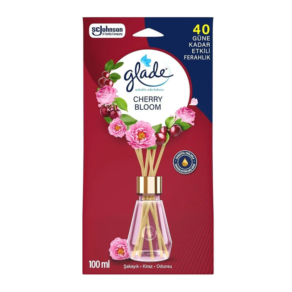 Glade Cherry Bloom Reed Diffuser for Continuous Freshness 100ml