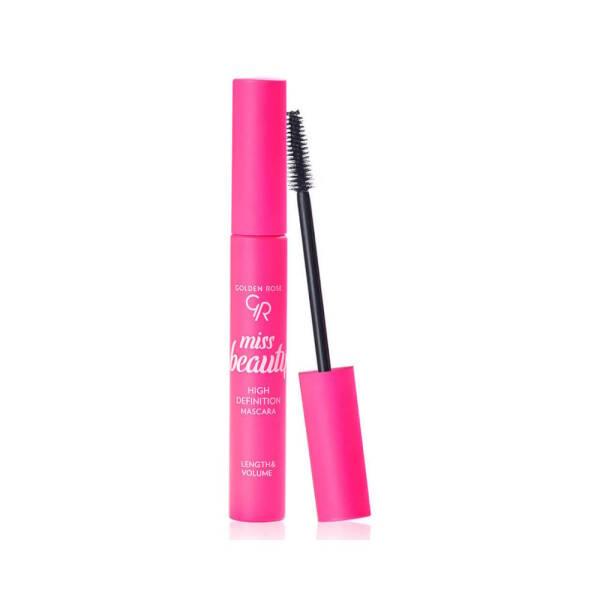 Golden Rose Miss Beauty High Definition Mascara 9ml - Paraben-Free, Volumizing Mascara for Fuller Lashes - Mascara