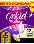 Orkid Platinum Night Extra Plus Sanitary Pads 14 Count