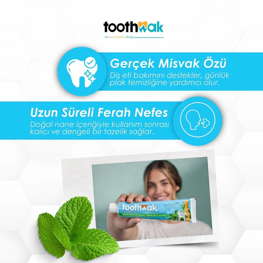 Toothwak Misvaklı Naneli Diş Macunu 75 ml