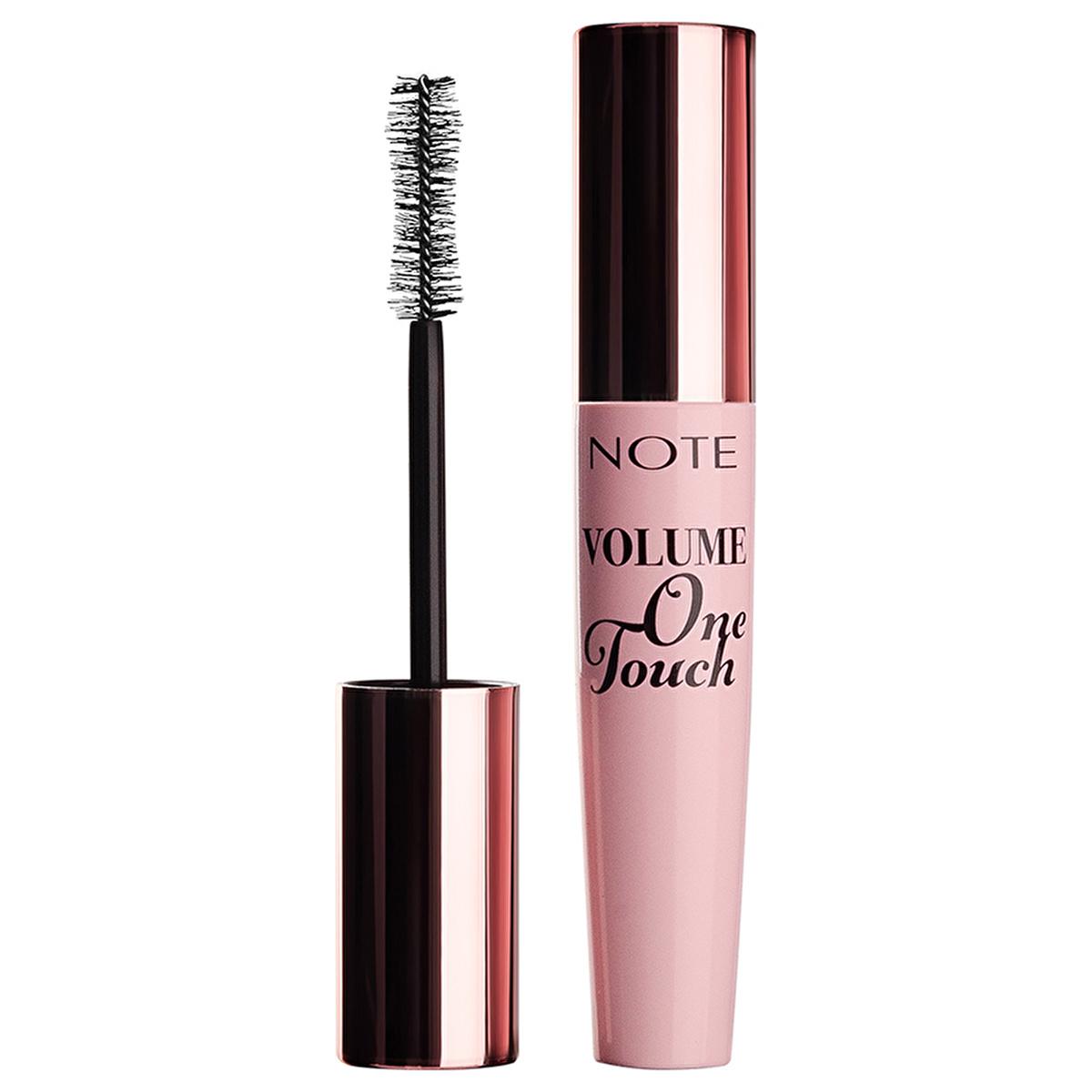 Note Cosmetics Volume One Touch Mascara: Volumizing, Thickening, Lash Enhancing with Castor Oil &amp; Green Tea Note Volume Mascara: One Coat Volume &amp; Lash Enhancing volume mascara, one coat mascara, castor oil mascara, green tea mascara, thickening mascara, lash enhancing mascara, ophthalmologically tested mascara, natural mascara, volumizing mascara, mascara, volume lashes, thick lashes, natural ingredients, eye makeup, sensitive eyes, contact lens safe, lash growth, beauty, cosmetics, lash definition, no clu
