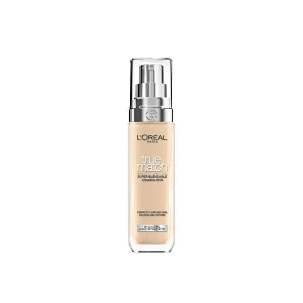 L'Oréal Paris True Match Foundation - Natural Coverage & Hydration for Flawless Skin L'Oréal Paris True Match Foundation for Flawless Skin L'Oréal Paris True Match Foundation, Natural coverage foundation, Hydrating foundation makeup, 24-hour moisturizing foundation, Flawless skin tone foundation, Foundation Makeup, Natural finish makeup, Hydrating makeup, Makeup for daily use, Long-lasting hydration, Glycerin, Vitamin E, Vitamin B5, Cosmetic, Beauty product, Skincare makeup