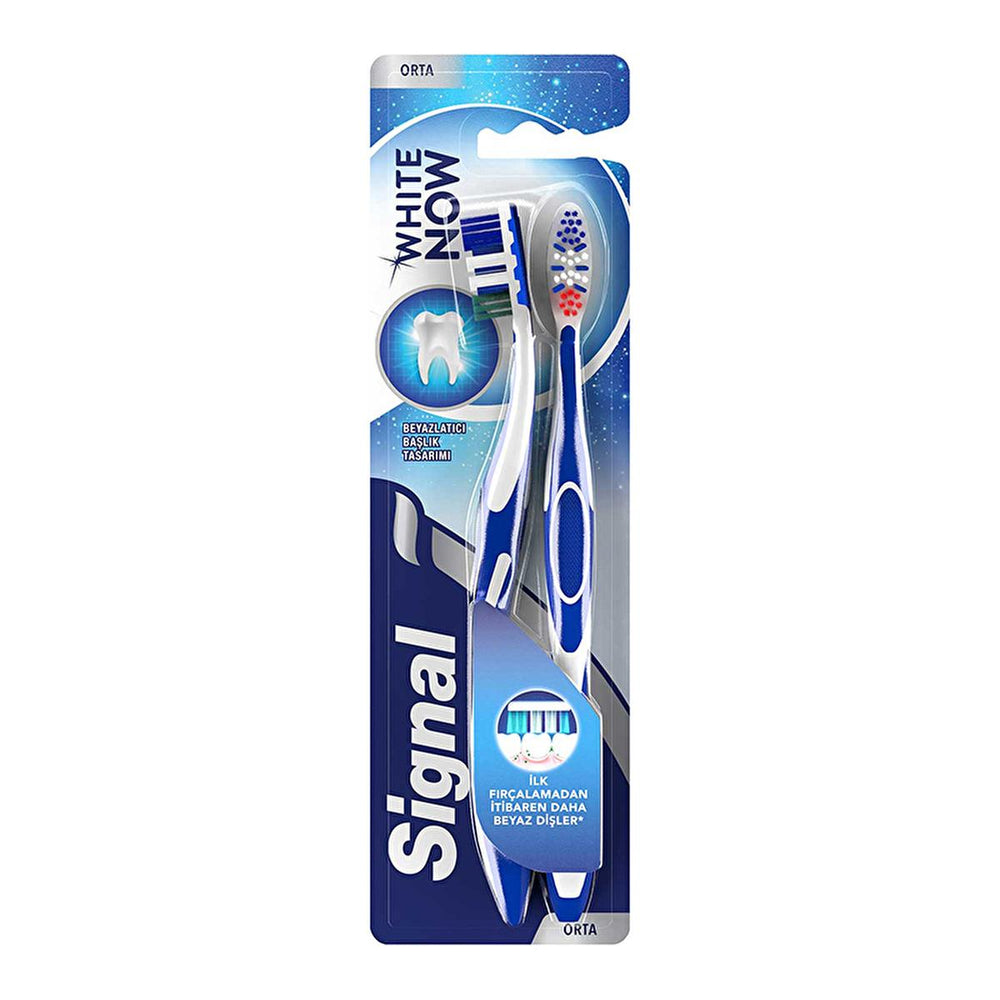 Signal White Now 1+1 Toothbrush - Comfortable Brushing, Teeth Whitening, Oral Care for a Brighter Smile - view 6