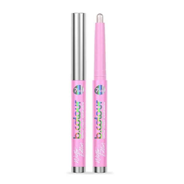 7Days B.Colour Prosecco Shimmer Cream Eyeshadow Stick - Vegan, Long Lasting Glitter Eyeshadow for Holographic Sparkle 7Days B.Colour Shimmer Eyeshadow Stick - Vegan Glitter & Sparkle cream eyeshadow stick, shimmer eyeshadow, vegan eye shadow, long lasting eyeshadow, glitter eyeshadow stick, holographic eyeshadow, iridescent eyeshadow, easy to apply eyeshadow, sparkle eyeshadow, 7Days B.Colour eyeshadow, eyeshadow, shimmer, glitter, vegan, cruelty-free, long-lasting, easy to apply, holographic, iridescent, m