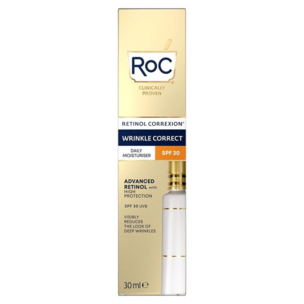 RoC Retinol Correxion: Anti-Wrinkle Day Cream SPF 30 - Reduce Wrinkles, Protect & Hydrate for Youthful Skin RoC Retinol Day Cream SPF 30: Anti-Wrinkle & Sun Protection retinol day cream, anti-wrinkle cream SPF30, SPF 30 moisturizer, wrinkle reducing sunscreen, retinol sunscreen, anti-aging cream, kırışıklık giderici krem, anti-wrinkle, day cream, SPF30, retinol, vitamin E, moisturizing, UVA protection, UVB protection, sun protection, wrinkle reduction, fine lines, smoother skin, younger looking skin, sun da