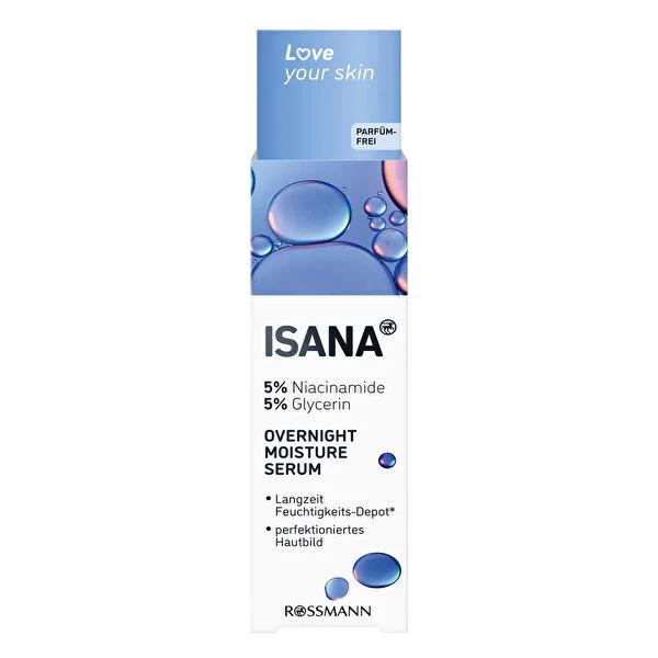 Isana Niacinamide Serum Overnight - Anti-aging Skincare, Hydrating Serum, Vegan, 30 ml Isana Niacinamide Serum Overnight - Anti-aging &amp; Hydrating Niacinamide Serum, Anti-aging skincare, Hydrating serum, Vegan skincare products, Dermatologically tested skincare, Skincare for sensitive skin, Natural skincare, Eco-friendly packaging, Glycerin serum, Skin renewal, Anti-wrinkle serum, Overnight serum, Facial serum, Skincare routine, Beauty products for women, Beauty products for men