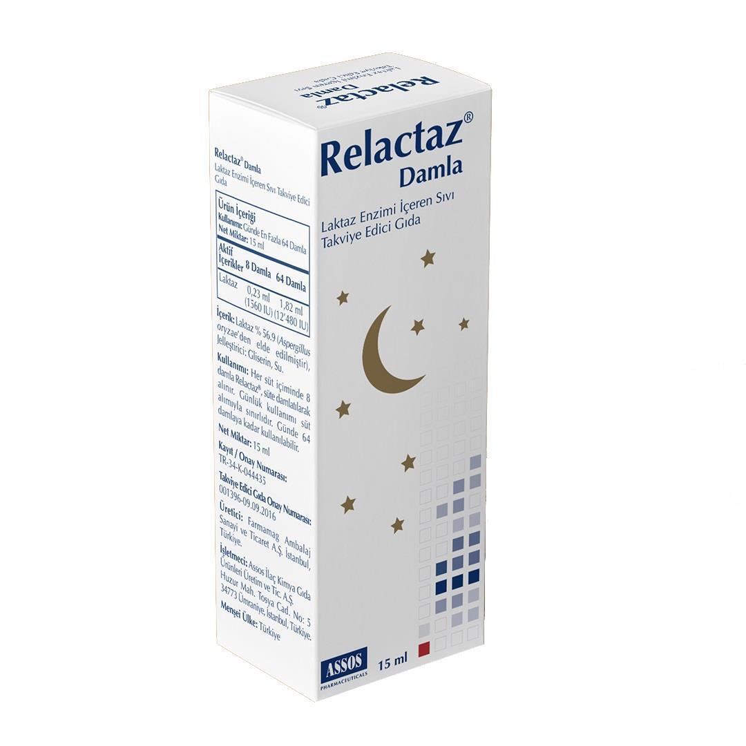 Relactaz Lactase Enzyme Dietary Supplement Liquid Drops - Lactose Intolerance Aid, 0.51 fl oz Relactaz Lactase Enzyme Drops - Lactose Intolerance Aid Lactase enzyme supplement, Lactose intolerance aid, Dietary supplement for dairy digestion, Relactaz Damla, Laktaz enzyme liquid, Lactose intolerance relief, Dairy digestion aid, Digestive health supplement, Enzyme supplement, Liquid dietary supplement