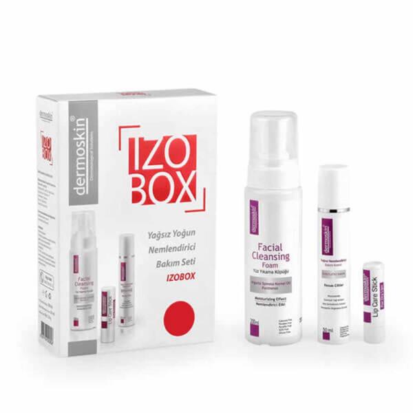 dermoskin izobox set, dermoskin facial cleansing foam, dermoskin oil-free hydrating cream, dermoskin moisturizing lip stick Dermoskin Izobox Set - Hydrating Care Kit | For Sensitive Skin Dermoskin Izobox Set - Hydrating Care Kit dermoskin, hydrating-care-kit, sensitive-skin, facial-cleansing-foam, oil-free-cream, moisturizing-lip-stick, skincare, hydration, skincare-set, ai-generated