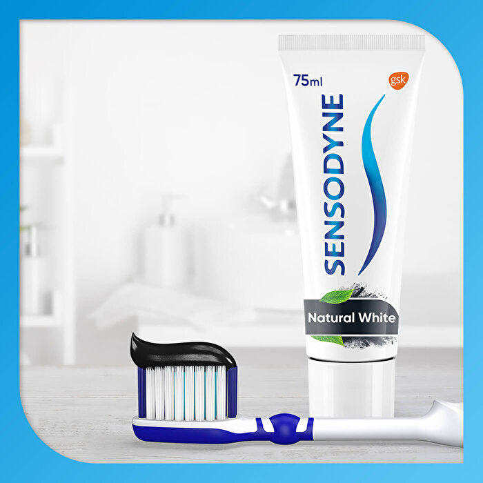 Sensodyne Whitening Active Charcoal Toothpaste 75ml - Natural Formula