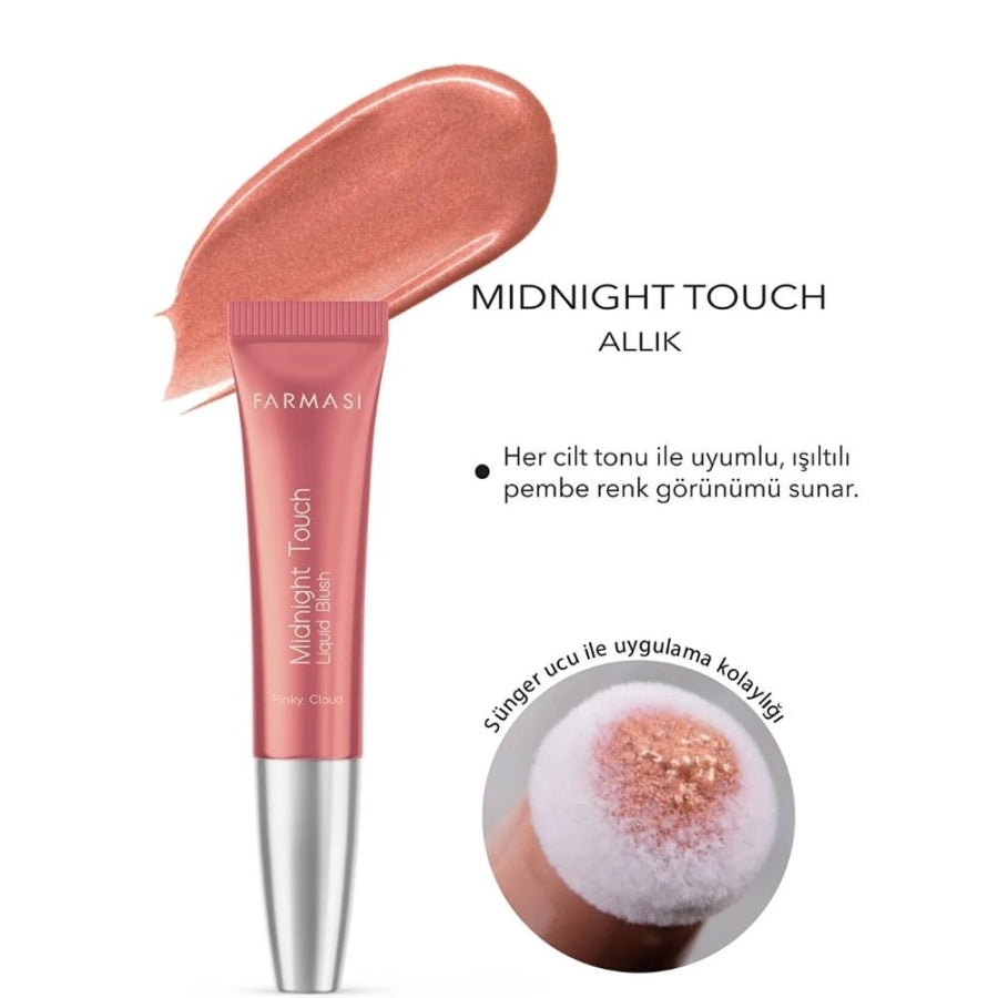 Farmasi Midnight Touch Liquid Blush Soft Sponge Tip Pinky Cloud