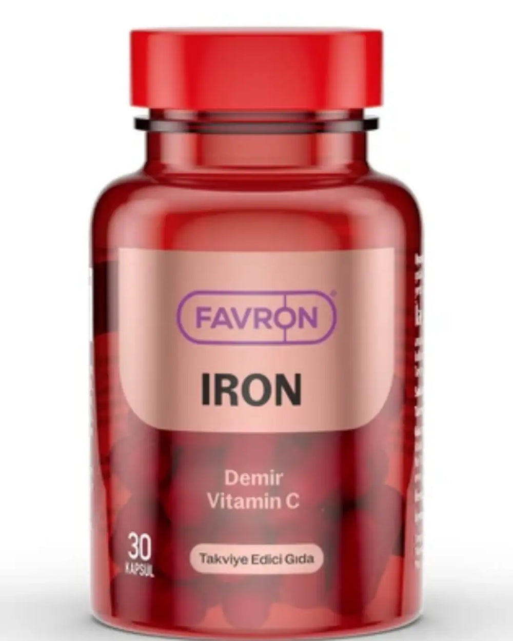 Favron Iron Dietary Supplement for Daily Support 30 Capsules