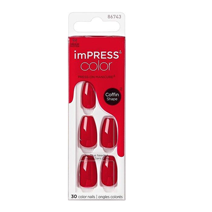 imPress Color Medium Fake Nails - Ready or Not | Trendy Design