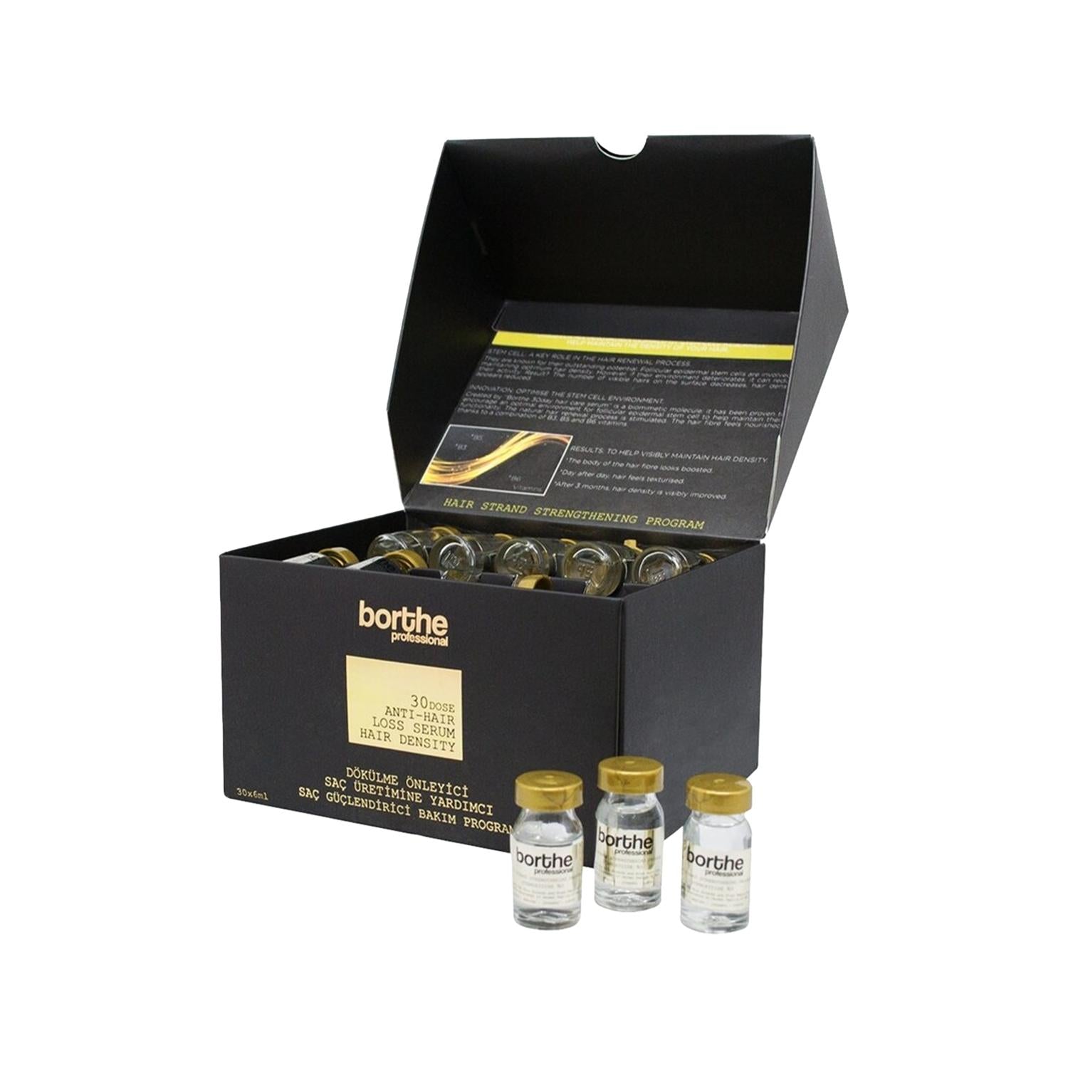Borthe Professional Hair Strengthening Serum Care Program 30x6 ml - Nourishing Hair Care for Damaged Hair Borthe Professional Hair Strengthening Serum - 30x6 ml hair strengthening serum, professional hair care, Borthe Professional, hair care program, hair nourishment, hair loss solution, damaged hair care, hair care routine, nourishing serum, hair fortification, cosmetic serum, hair health