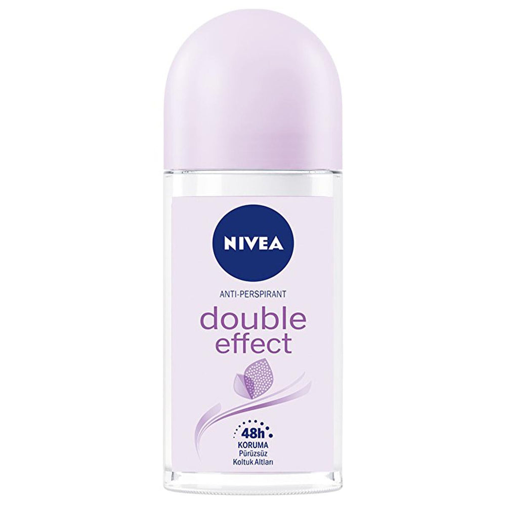 Nivea Double Effect Women's Deodorant Roll-On - 48-Hour Anti-Perspirant Protection, Alcohol-Free, Natural Avocado - view 2