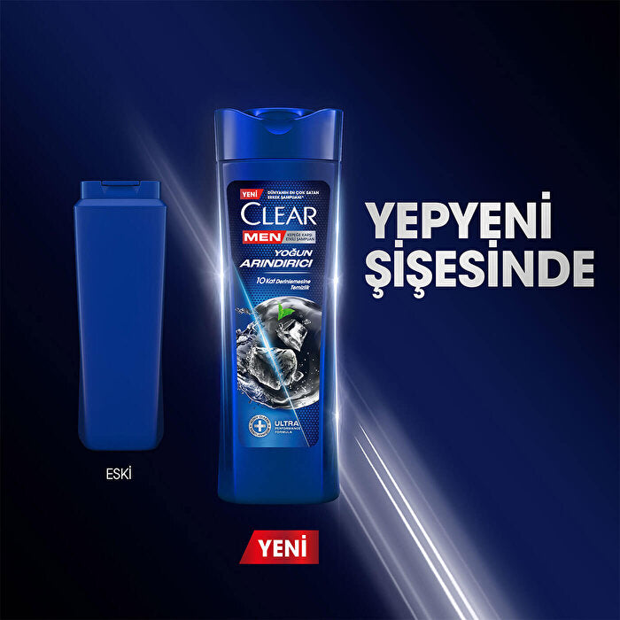 Clear Men Charcoal Anti-Dandruff Shampoo - 350ml | Intensive Cleanse - view 7