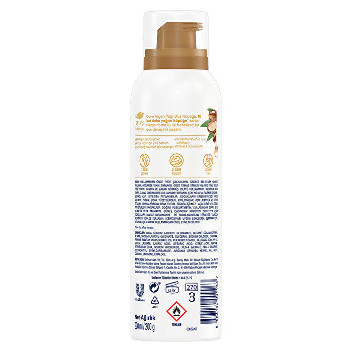 Dove Foam Shower Gel Argan Oil 200 ml x Derby Lady Blade - view 4