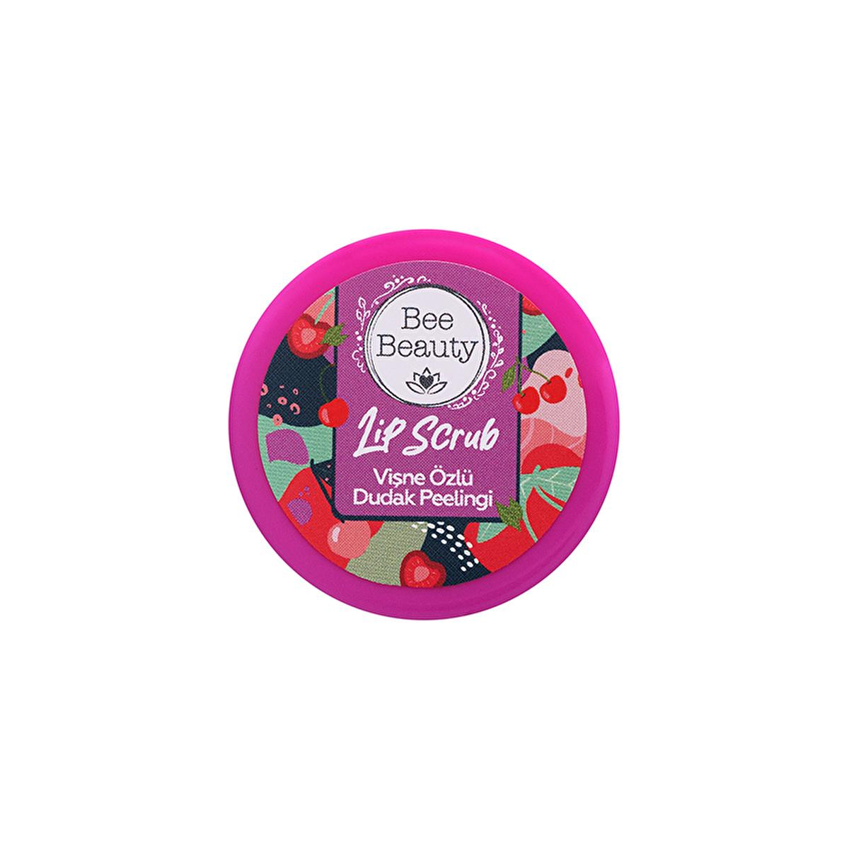 Bee Beauty Cherry Lip Scrub with Vitamin E - 13g Exfoliating Lip Care for Smooth, Healthy Lips Bee Beauty Cherry Lip Scrub - Exfoliate & Nourish lip scrub, cherry flavored lip care, Vitamin E lip nourishment, exfoliating lip product, Bee Beauty lip peeling, lip care, natural lip products, nourishing lip scrub, flavored cosmetics, beauty products for dry lips, healthy lip care routine, smooth lips, lipstick preparation, lip care essentials, beauty and personal care