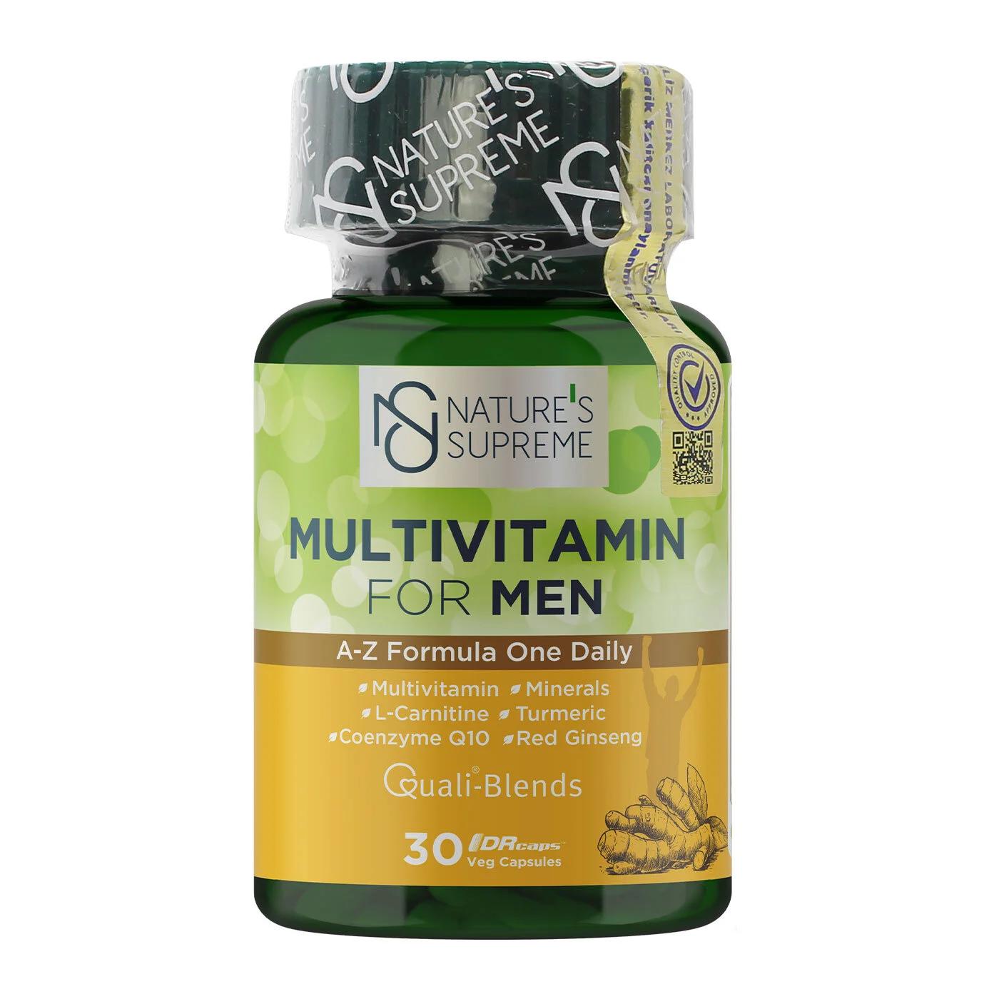Nature's Supreme Multivitamin for Men Daily Formula 30 Capsules