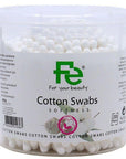 Fe Cotton Swabs 100% Pure Cotton for Daily Care 200 Count